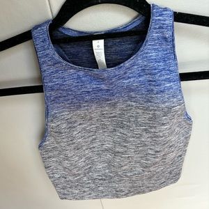 Lululemon long high neck sports bra/crop top